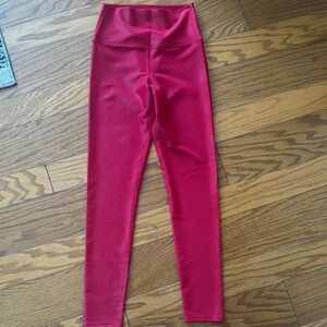 Vibrant Red High-Waisted Leggings